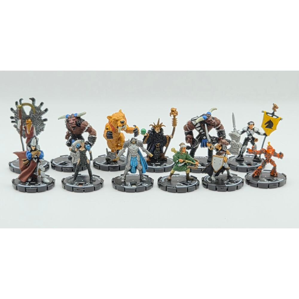 WizKids Mage Knight Fantasy Minifigures Lot Of 12 2001-2002